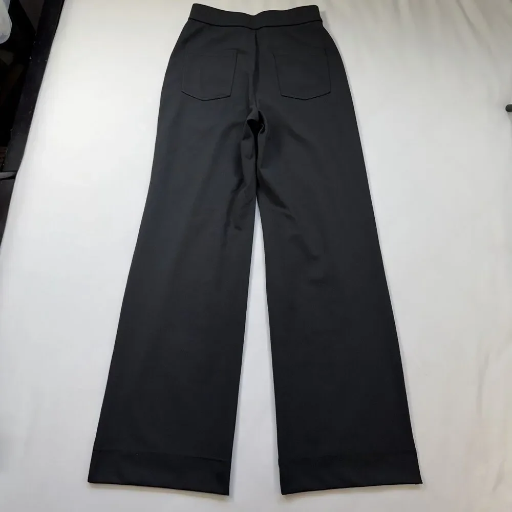 Halara DayStretch High Waisted Pockets Straight Leg Casual Pants Size XS Black